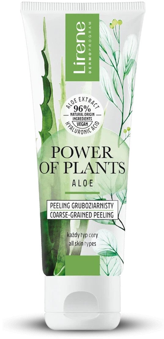 Lirene Power of plants Aloes Peeling gruboziarnisty, 75 ml