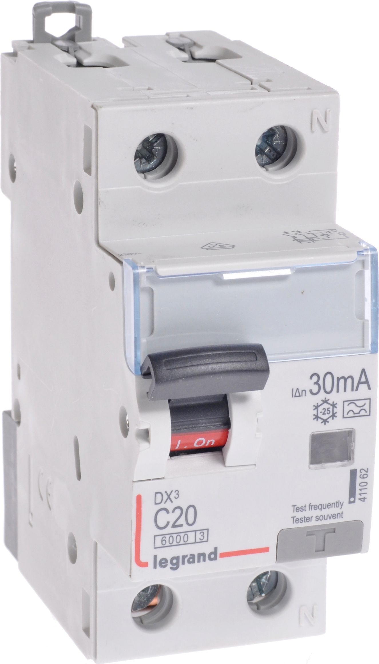 Legrand Wyłącznik różnicowo-nadprądowy 2P 20A C 0,03A typ A P312 DX3 (411062)