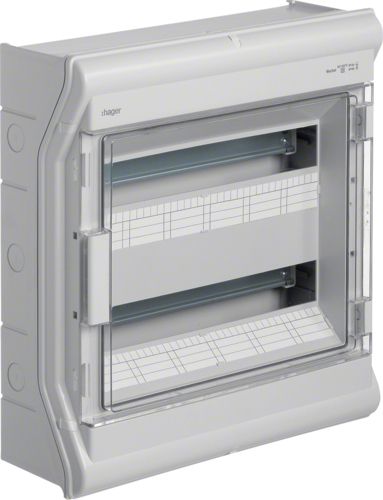 Hager Rozdzielnica modułowa Vector II 2x18 NATYNKOWA (VE218L)