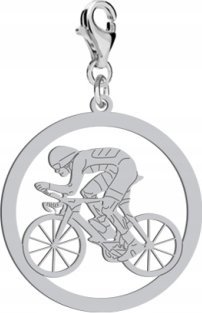 Radziszewska Jewellery Srebrny Charms Kolarstwo DEDYKACJA GRATIS