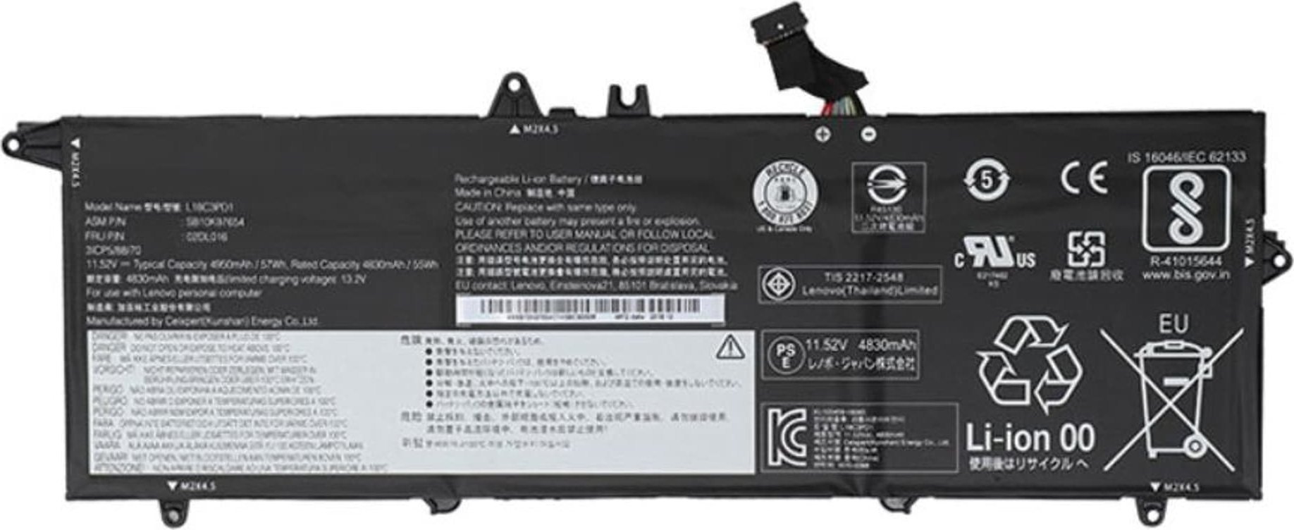 Bateria Lenovo Battery 3c, 57Wh, LiIon, SMP