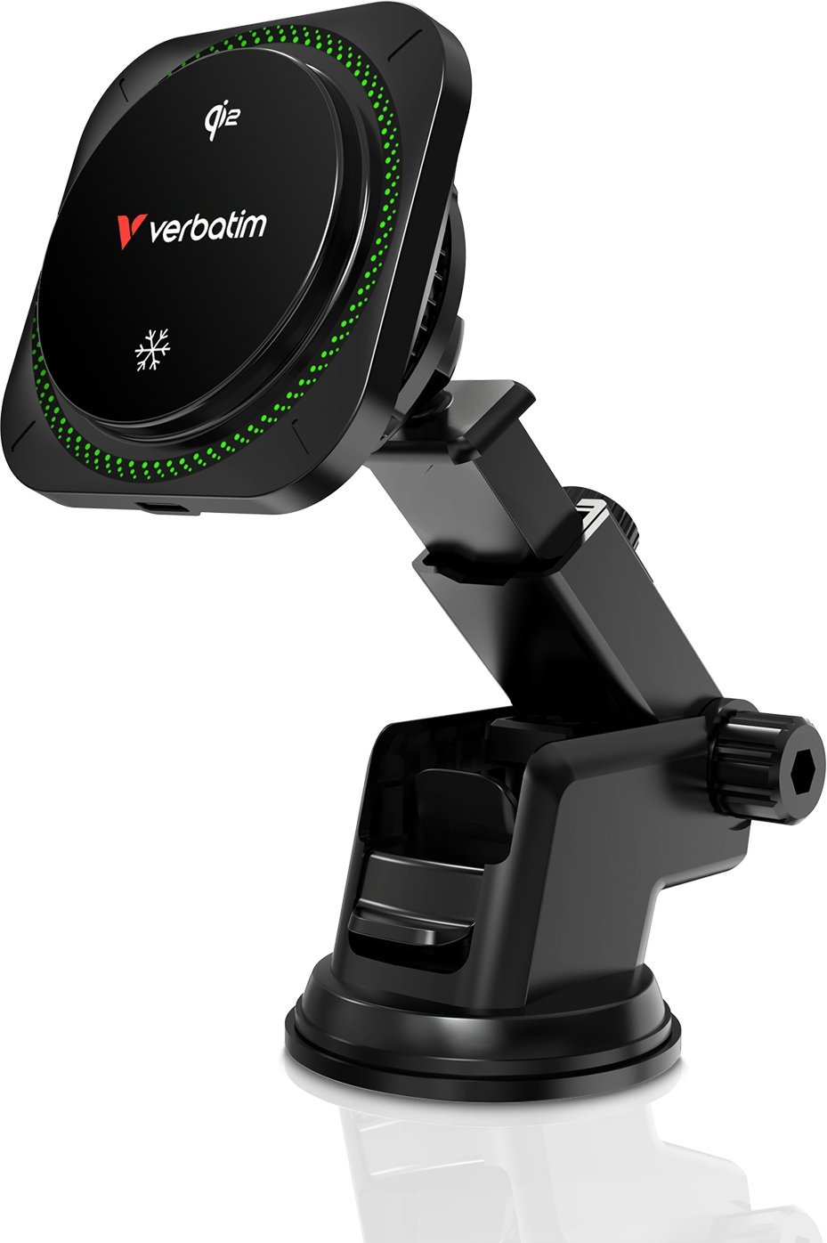 Verbatim - uchwyt do telefonu do samochodu, z �adowark� indukcyjn�, technologi Qi, czarna