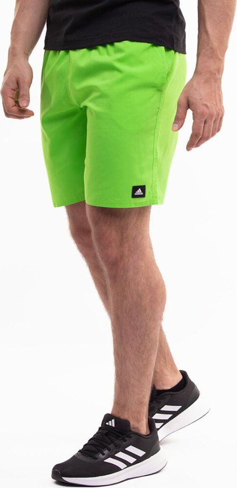 Adidas Spodenki kąpielowe męskie adidas Solid CLX Classic-Length limonkowe IR6217 S