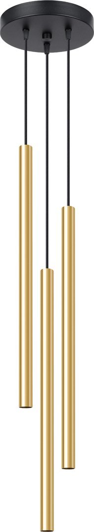 Lampa wisząca Sollux Lighting SOLLUX Lampa Wisząca PASTELO 3P złoty połysk 3 x G9 SL.1197