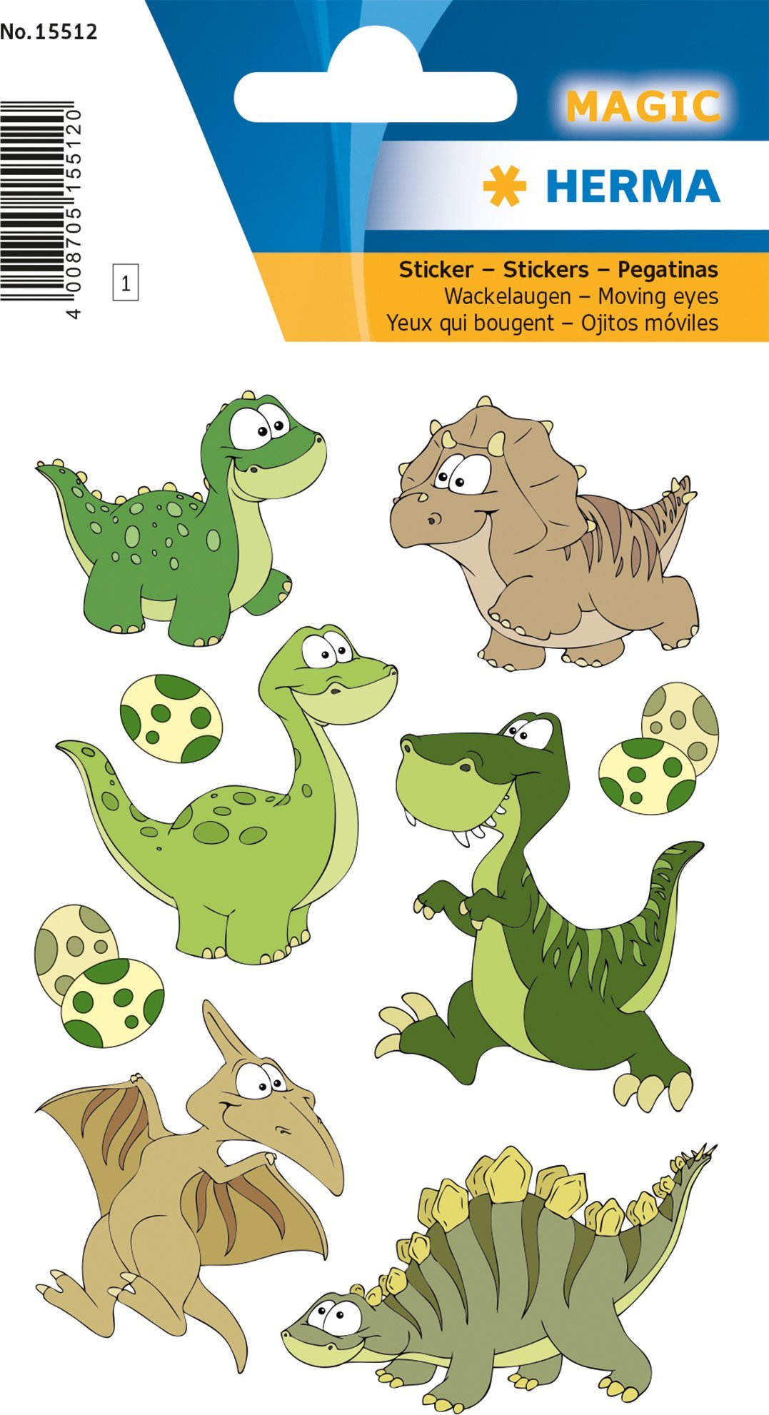 Herma HERMA Sticker MAGIC Dinokinder Wackelaugen