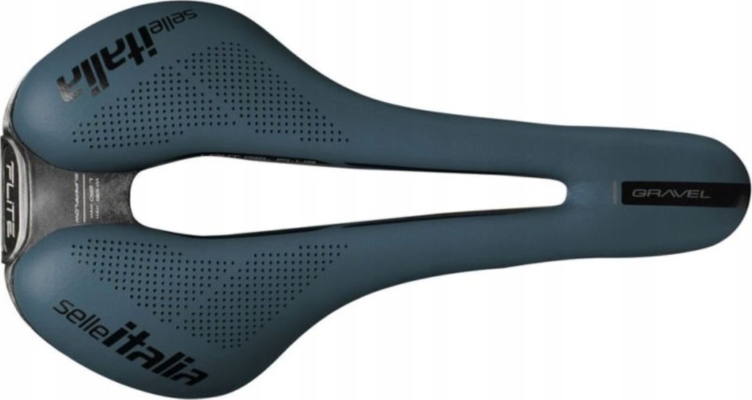 Selle Italia Siodło SELLE ITALIA FLITE BOOST GRAVEL TI316, Superflow S (id match - S3), TI 316 Rail, Fibra-Tek, Light Gel, 228g, Niebieskie (NEW)