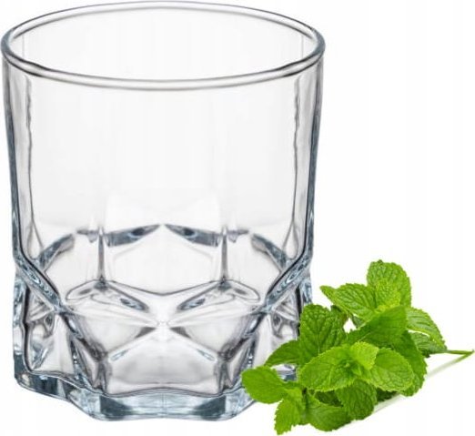 Szklanka niska do whisky i drinków 320ml 9x8cm transparentna
