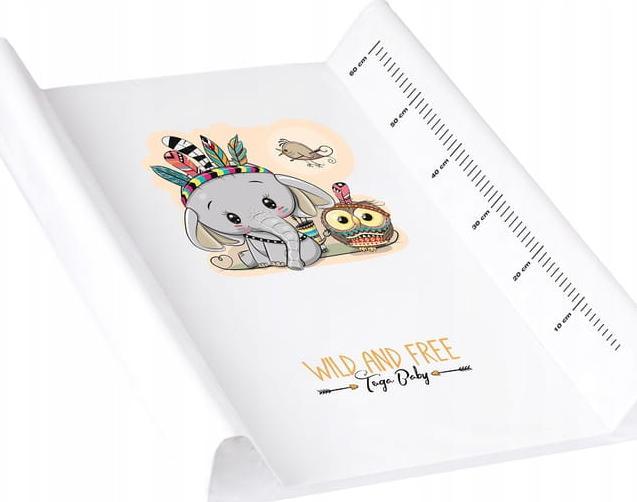 Tega Baby Przewijak dla dzieci 50x70 biały słonik Tega