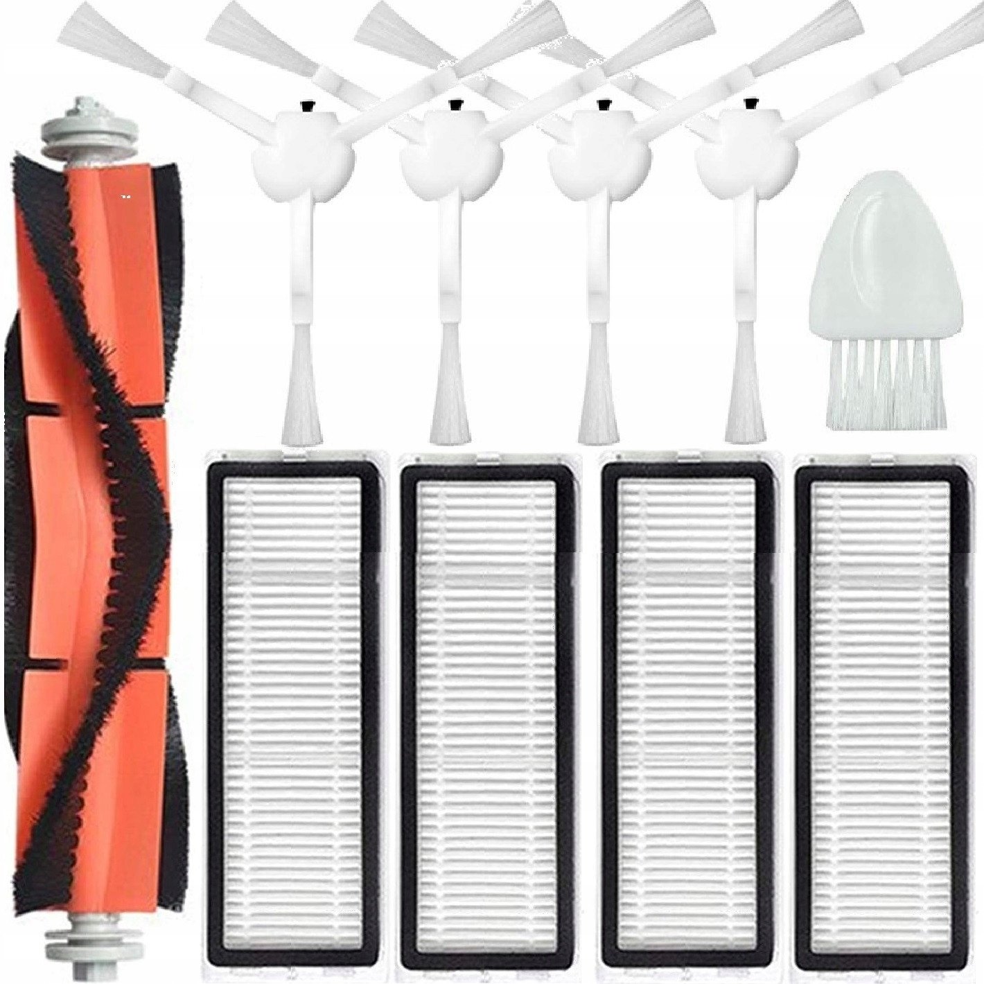 ZESTAW szczotki filtry mop ściereczki do Xiaomi Mi Robot Vacuum S10+ X10+