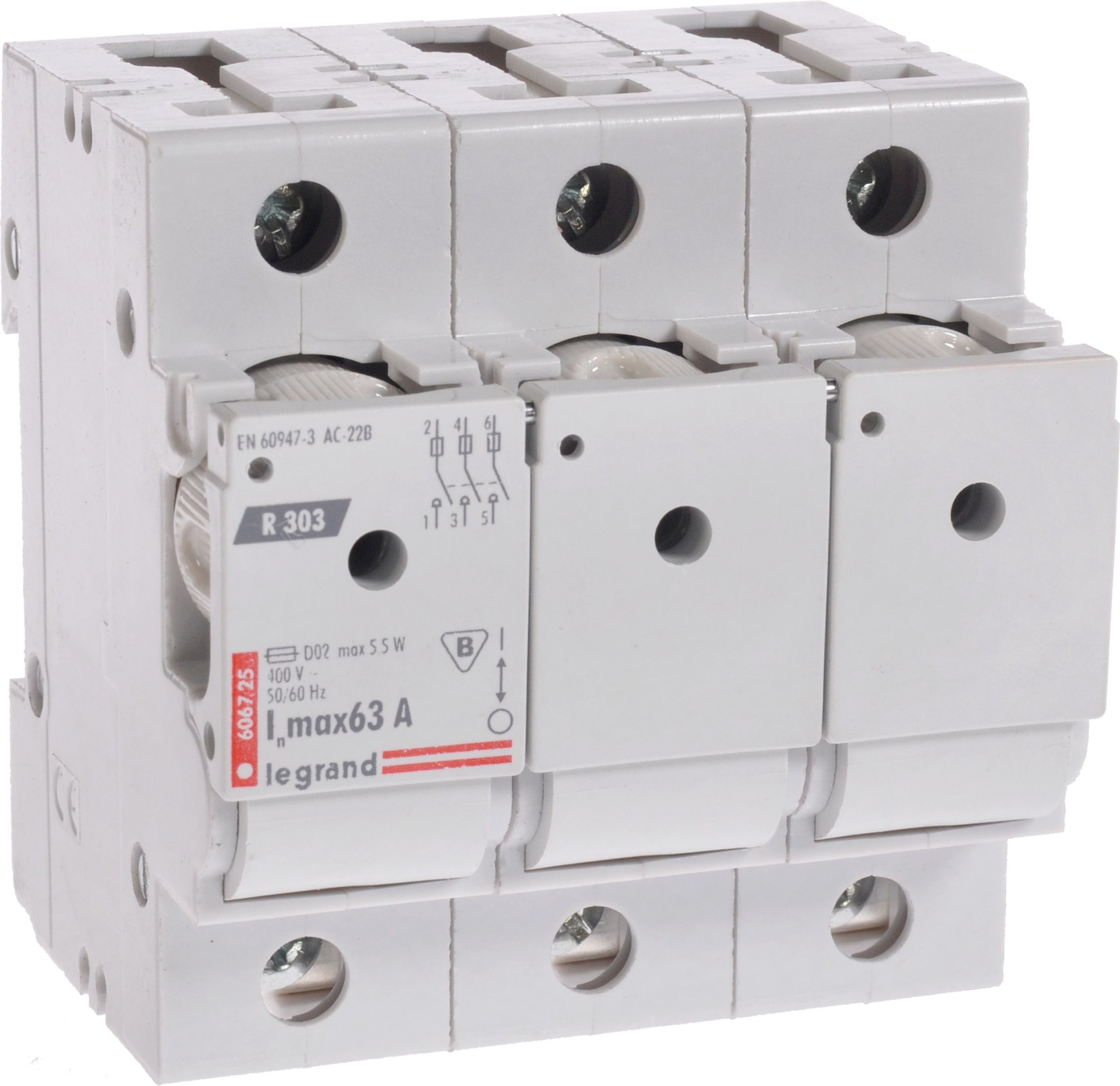 Legrand Rozłącznik bezpiecznikowy 63A 3P D02 R303 606725