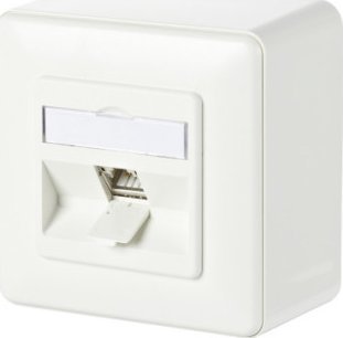 Triton METZ CONNECT C6Amodul 1-portowy wylot 180° AP, czysta biel RAL9010