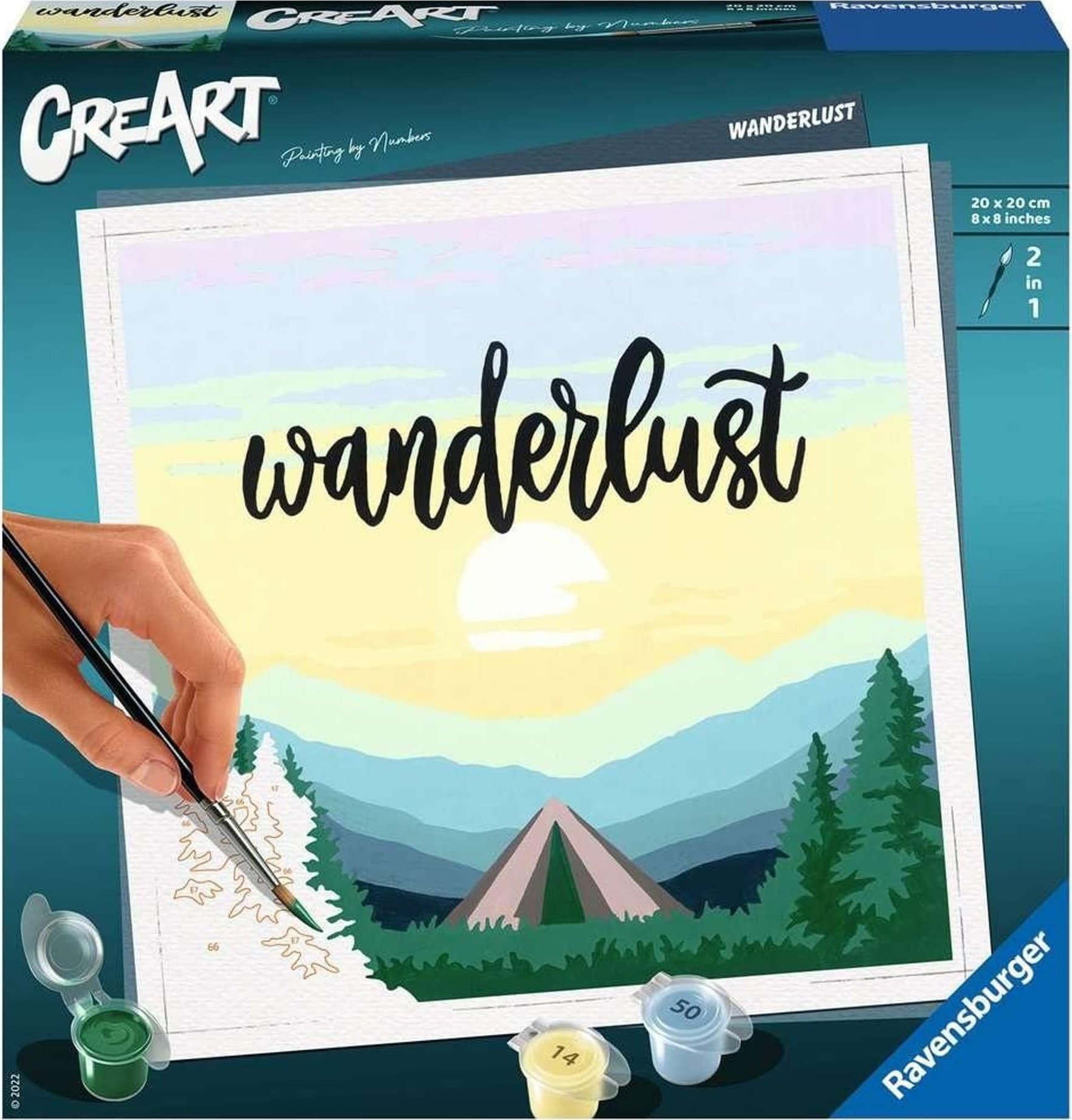 Ravensburger RAV malow.po numerach CreArt Prem.Z wędrówki 20269