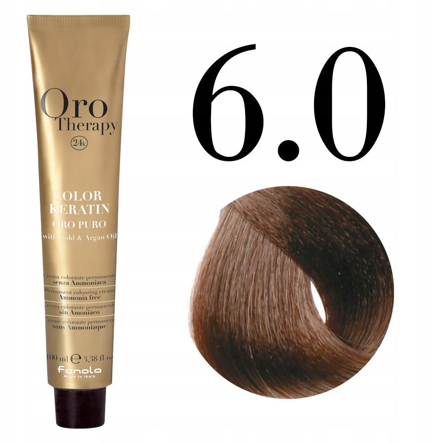 Fanola Oro Therapy Color Keratin Oro Puro 6.0 100 ml