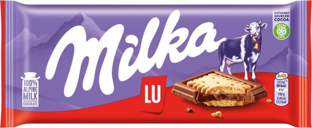 Milka Czekolada mleczna z ciasteczkami 87 g