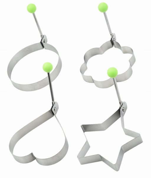 ZESTAW 4 szt FOREMKI DO JAJEK SADZONYCH STALOWE