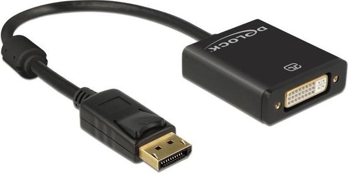 Adapter AV Delock DisplayPort - DVI-I czarny (62601)
