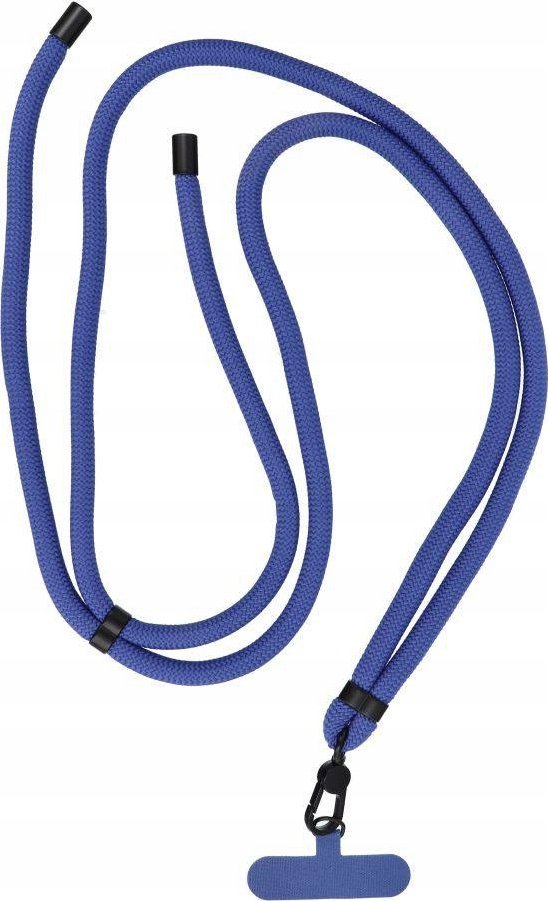 OEM Zawieszka SWING (8mm) do telefonu z regulacją długości / długość sznura 165cm (max 82,5cm w pętli) / na ramię lub szyję - granatowy