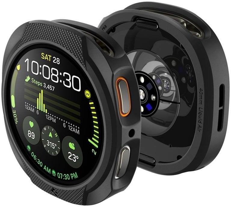 OBUDOWA SPIGEN DO SAMSUNG GALAXY WATCH 8 40 mm, Czarne Etui, Nakładka