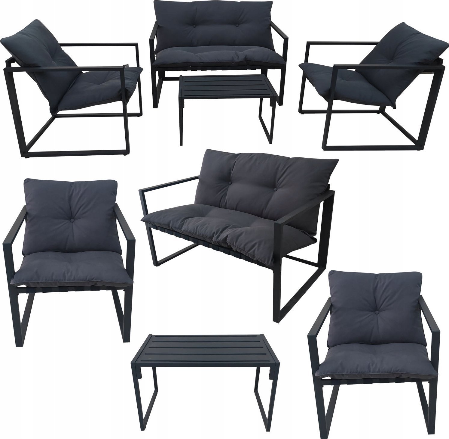 Mozos Lounge-Set Zestaw mebli wypoczynkowych dla 4 osób