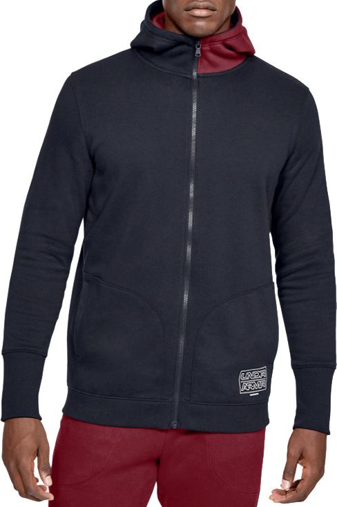 Under Armour Bluza męska Baseline Fleece Full Zip Hoodie czarna r. XS (1343006-002)