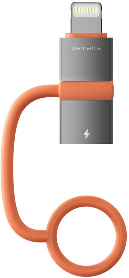 Adapter 4smarts USB-C do Lightning PD 27W szary 2szt