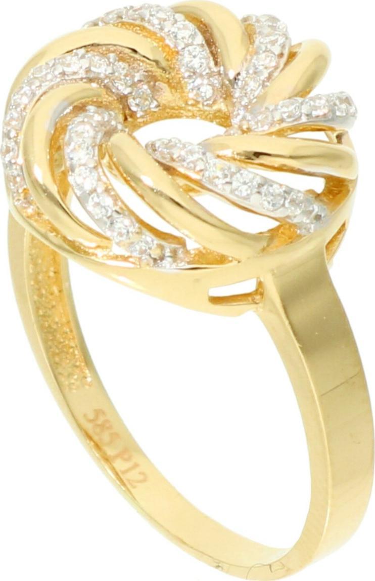 Rosanto Złoty pierścionek z cyrkoniami roz. 18 585 14k