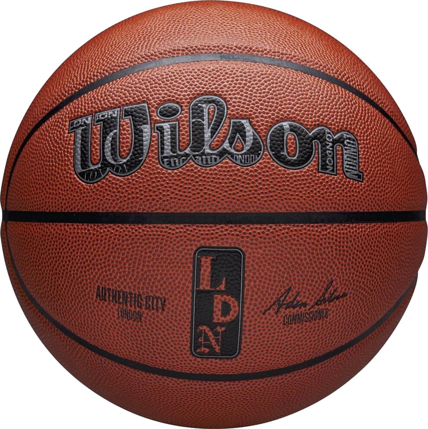 Wilson NBA Authentic City London Ball WZ2016003XB Pomarańczowe 7