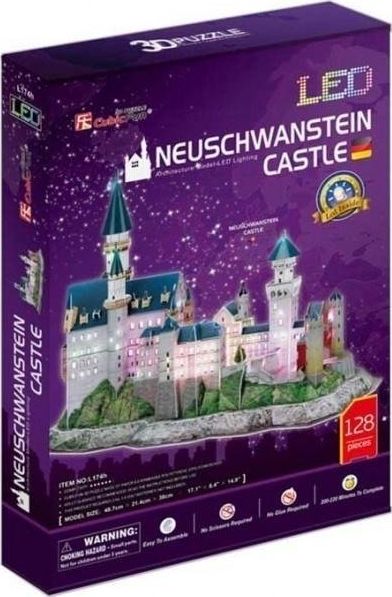 PUZZLE 3D NATIONAL GEOGRAPHIC LED ZAMEK NEUCHWANSTEIN - L174H