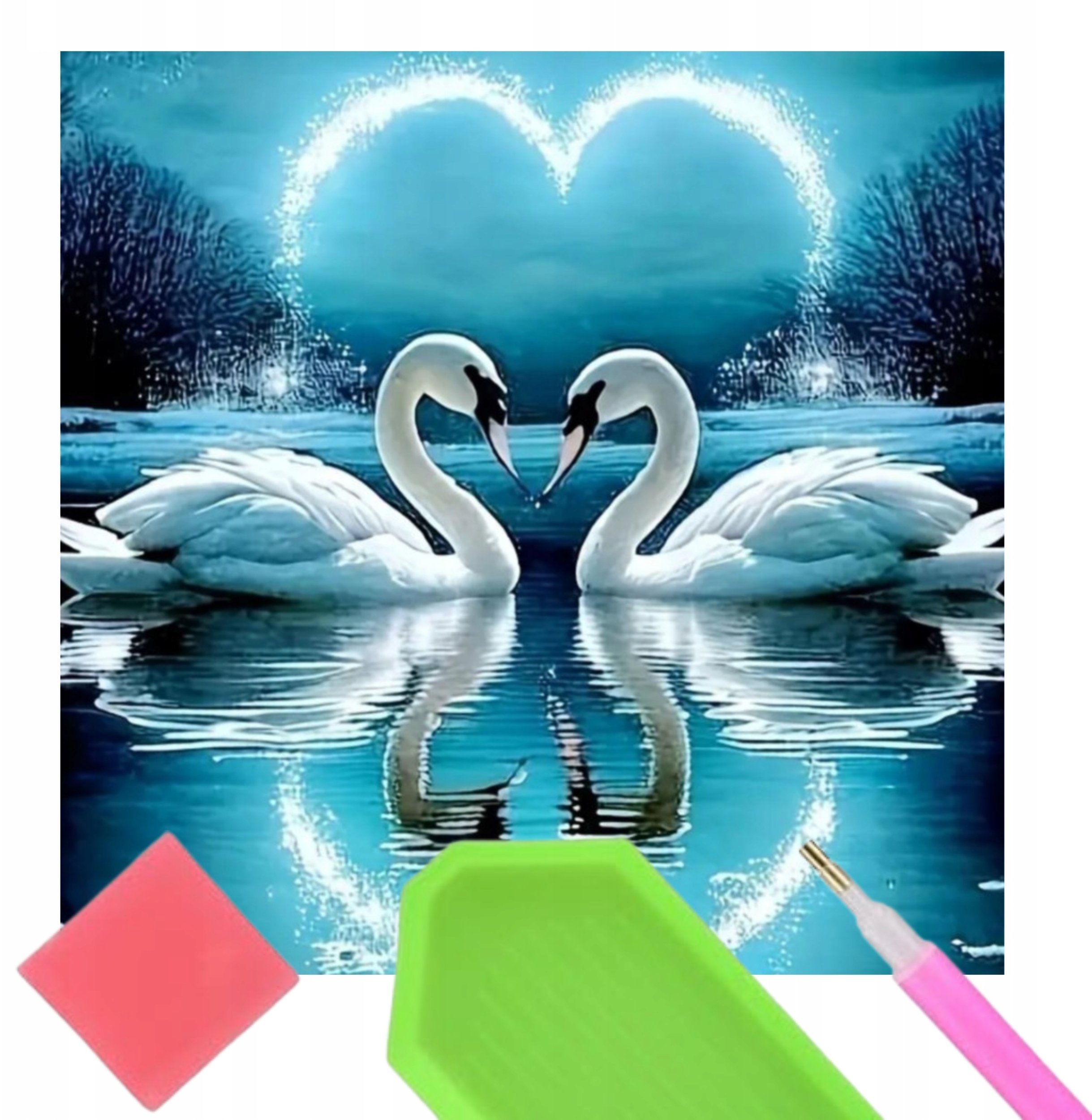*****Diamentowa mozaika łabędzie 2001847 18476