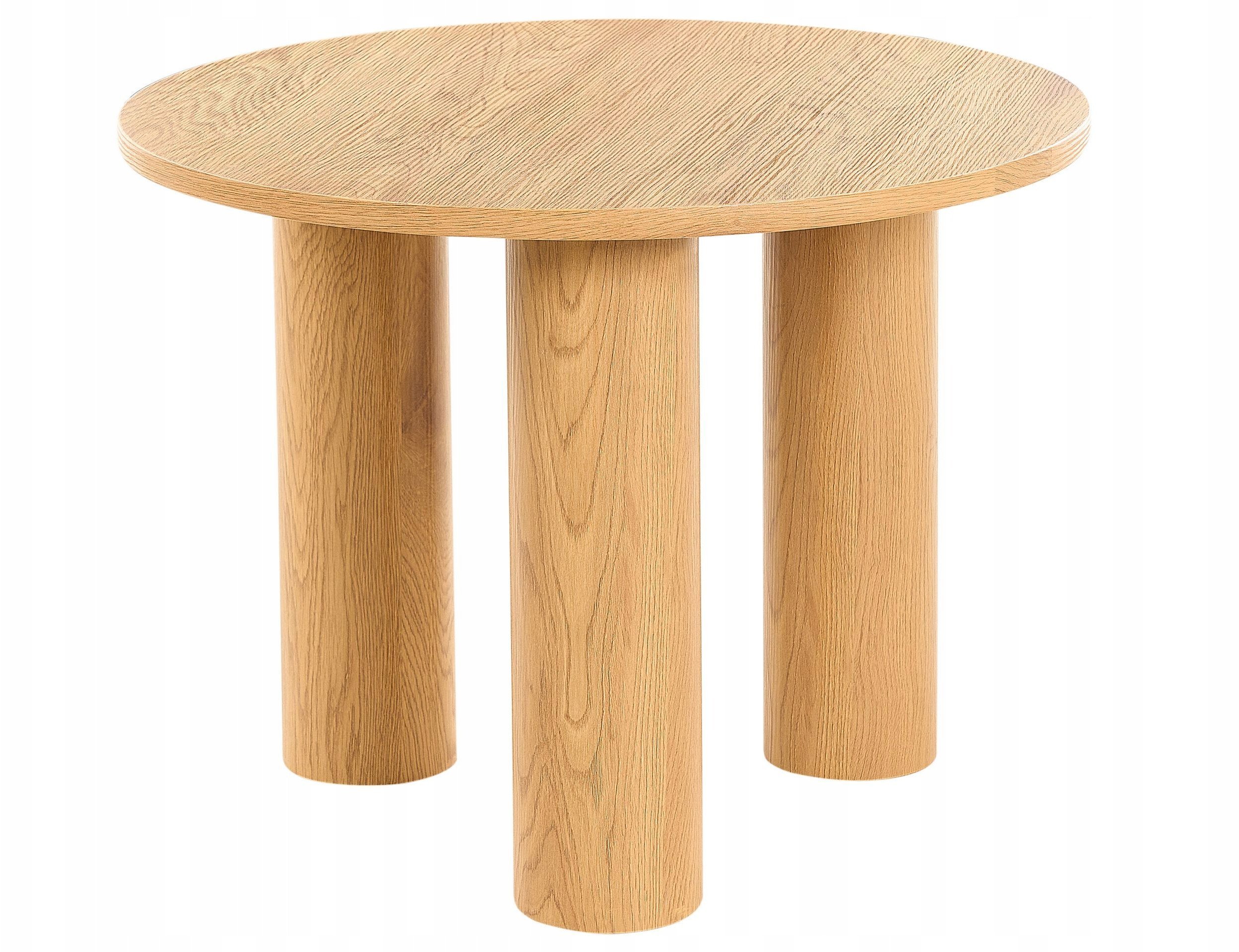 Beliani Stolik kawowy jasne drewno SENOIA