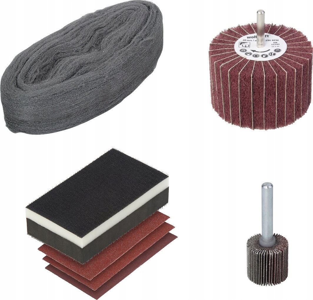 Wolfcraft Zestaw do renowacji mebli, 7 cz. wolfcraft