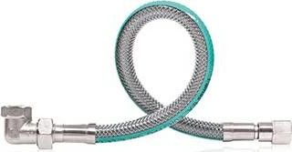 WĄŻ DO GAZU PVC KOLANO+ŚRUBUNEK 1/2 L125