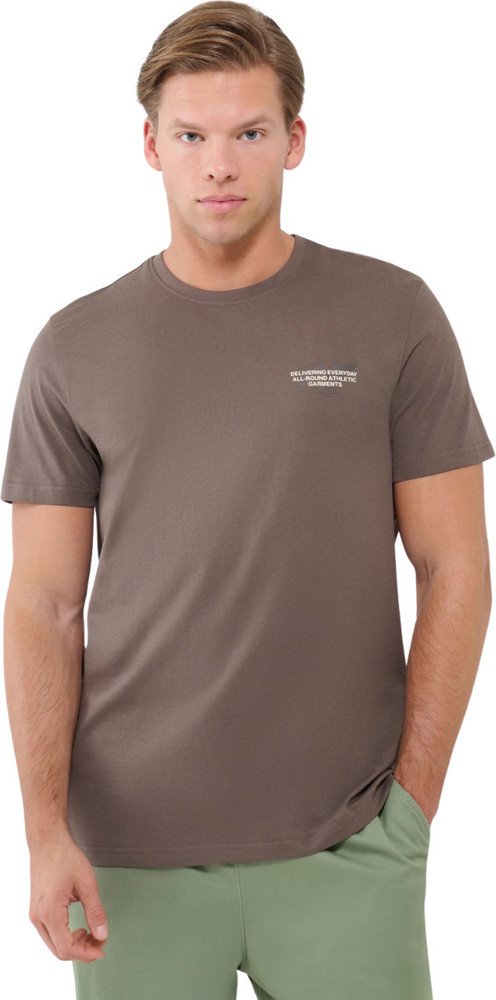 Koszulka męska 4F M1974 brązowowa 4FWSS25TTSHM1974 80S XL