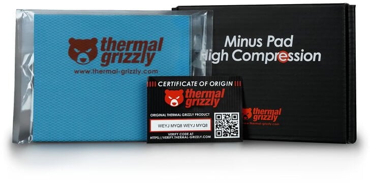 Thermal Grizzly Minus Pad High Compression - 120 x 100 x 2,0 mm, 2 Stck