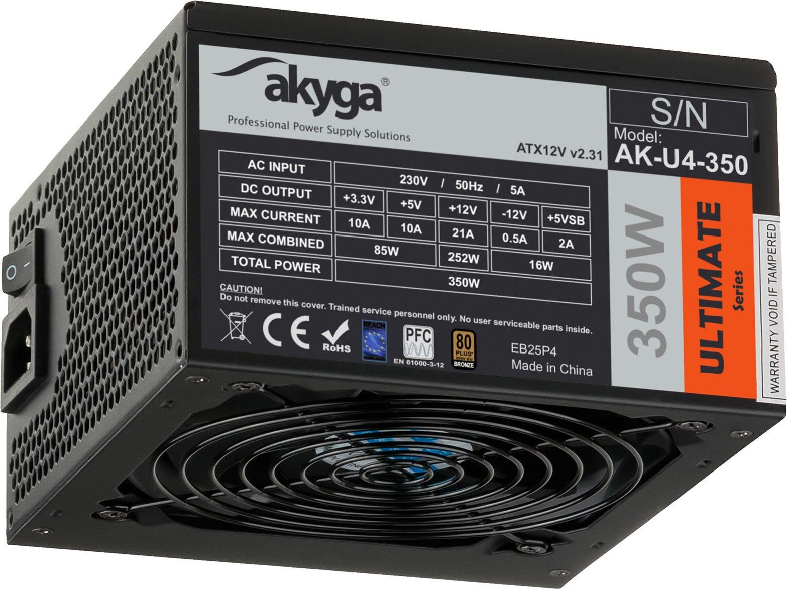 Zasilacz Akyga Ultimate 350W (AK-U4-350)