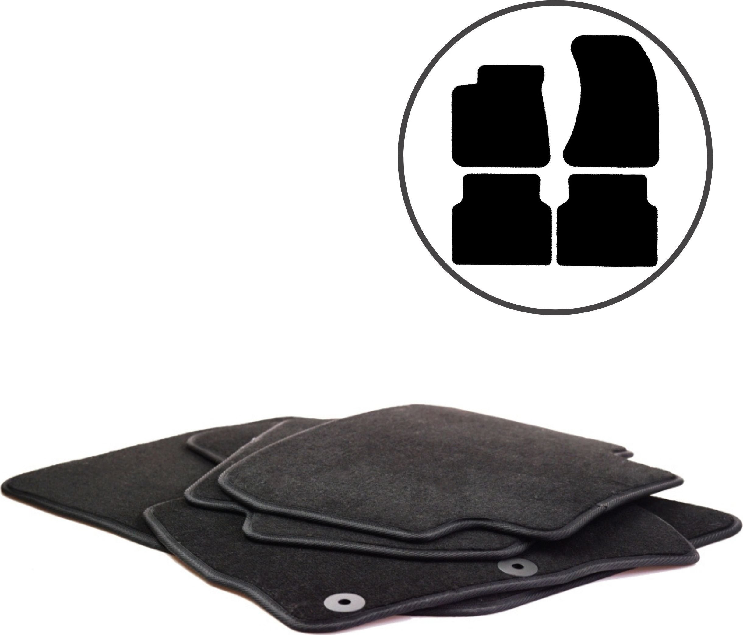 Dikel Dywaniki samochodowe 4szt. Audi A11 D4 Short