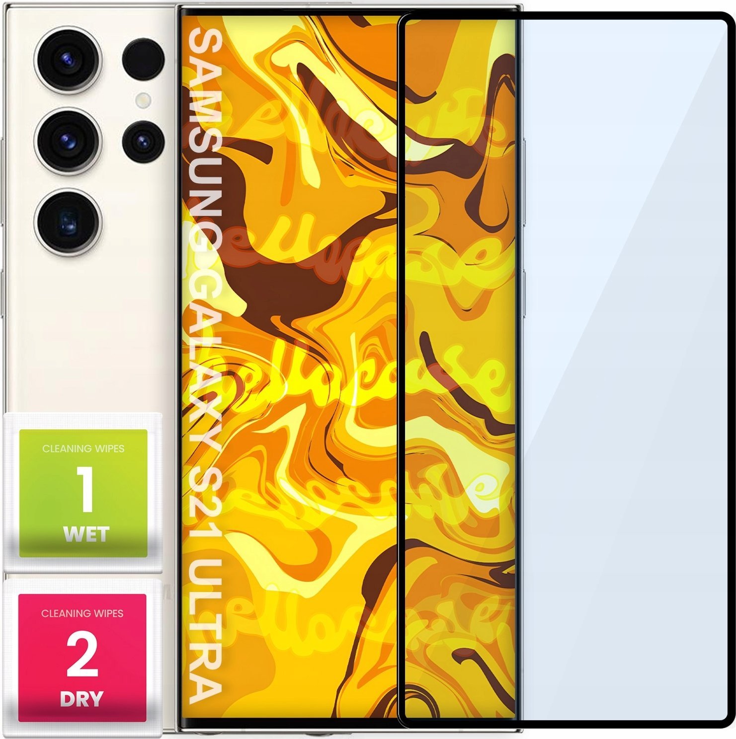 Hello Case SZKŁO HARTOWANE DO SAMSUNG GALAXY S23 ULTRA PEŁNE NA CAŁY EKRAN SZKIEŁKO 5D