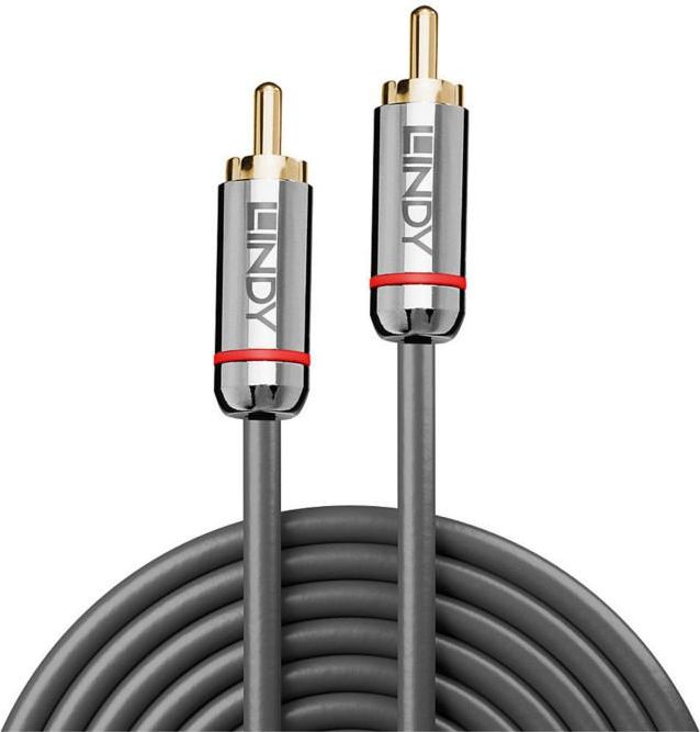 Kabel Lindy RCA (Cinch) - RCA (Cinch) 1m srebrny (35339)