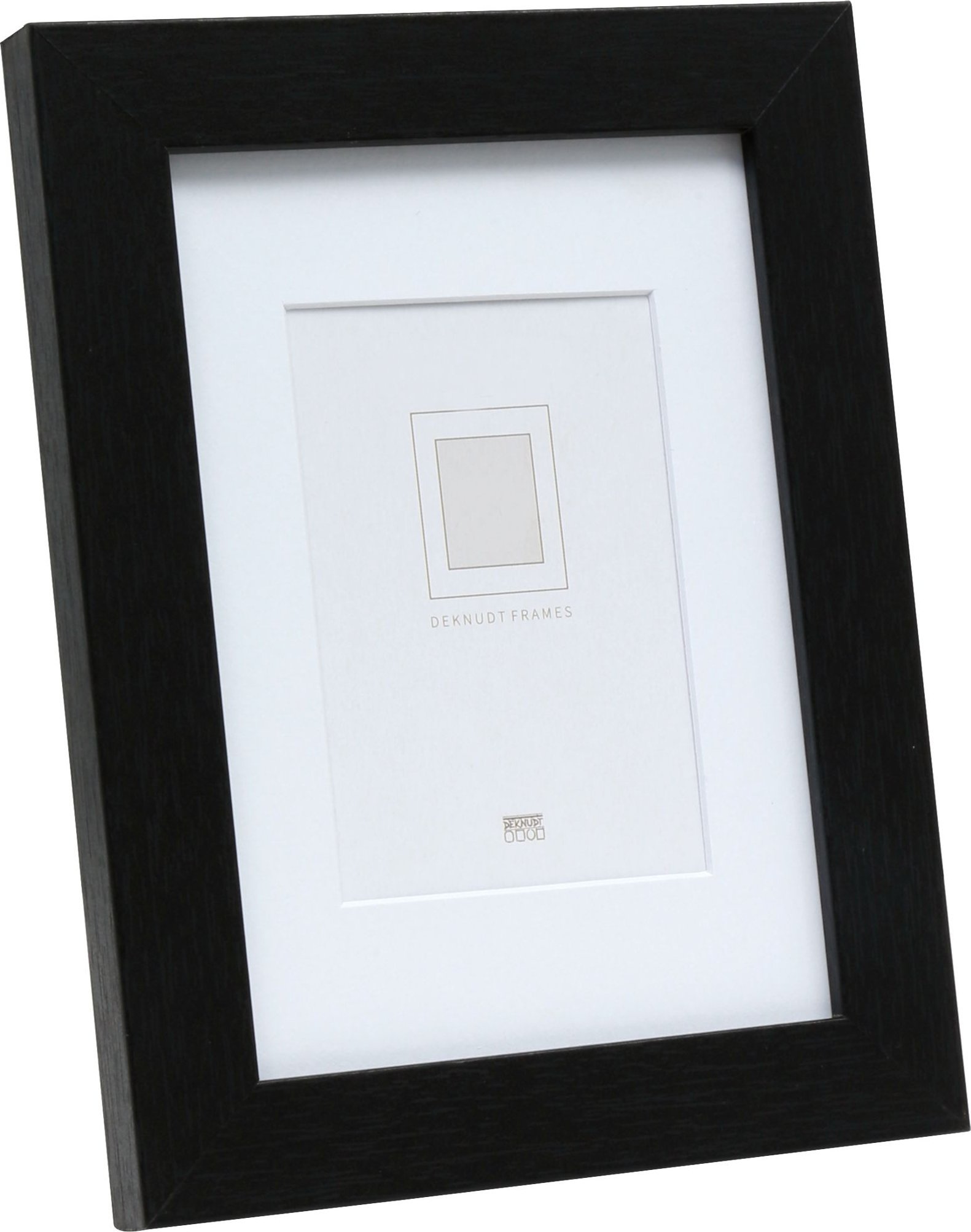 Ramka Deknudt Deknudt S66KF2 P1 30x45 Wood black w. Passepartout