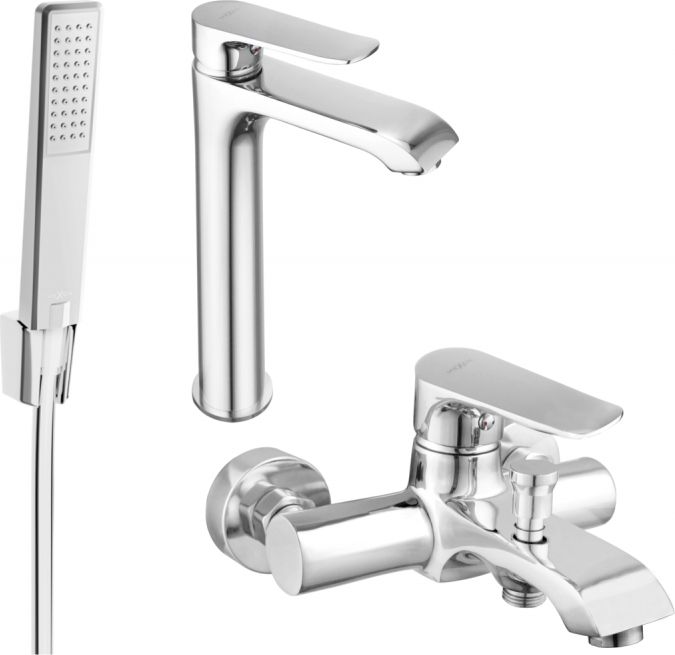 Mexen Mexen Pecos R72 zestaw wannowy, chrom - 72713R72-00