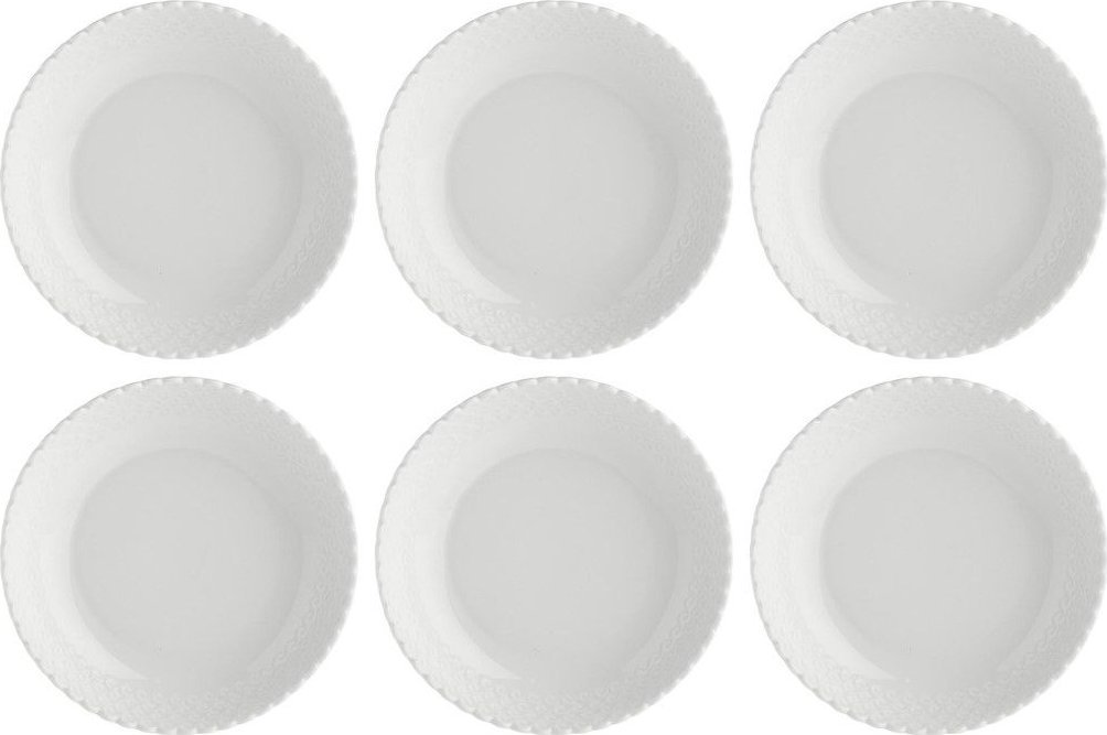 NPC Polska La Porcellana Bianca Zestaw 6 talerzy do zupy Momenti 24 cm biały