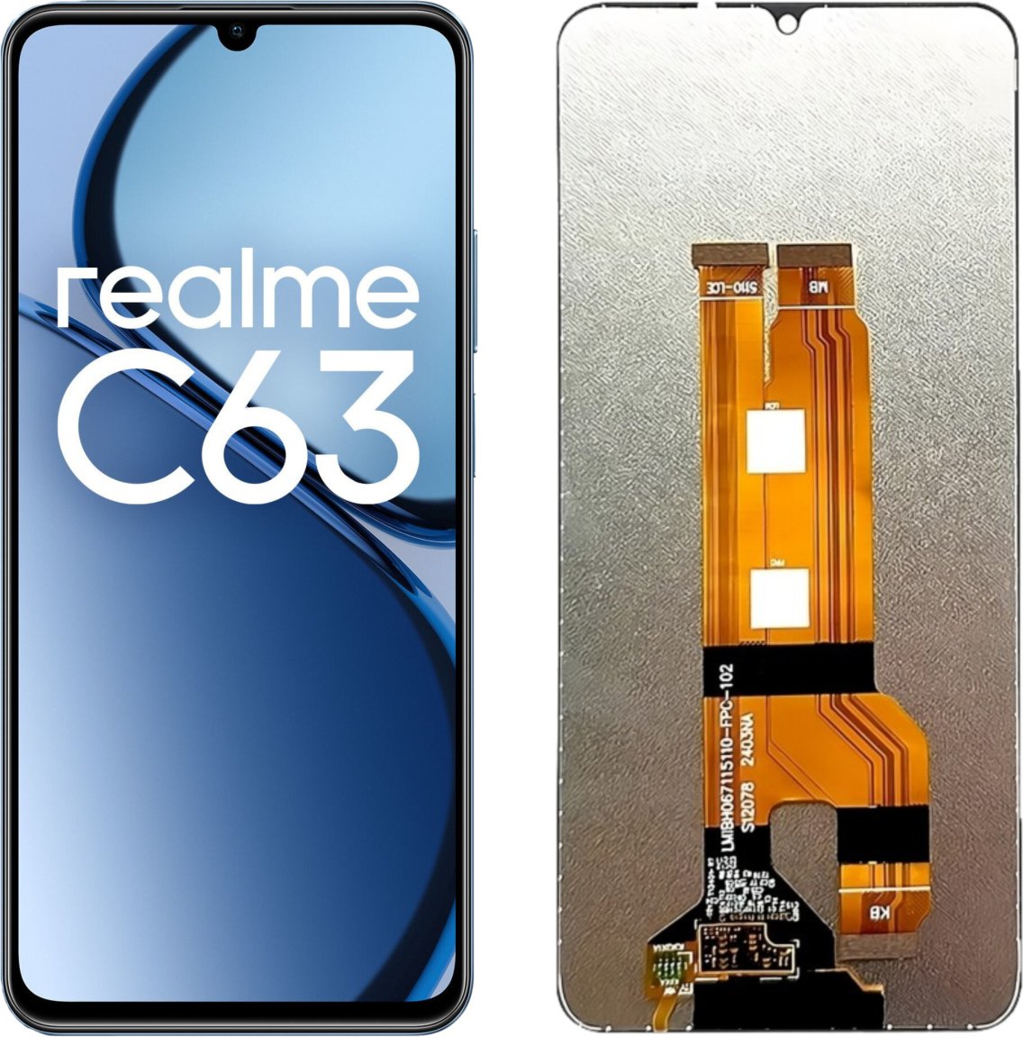 Wyświetlacz do Realme C63 LCD RMX3939 Ekran