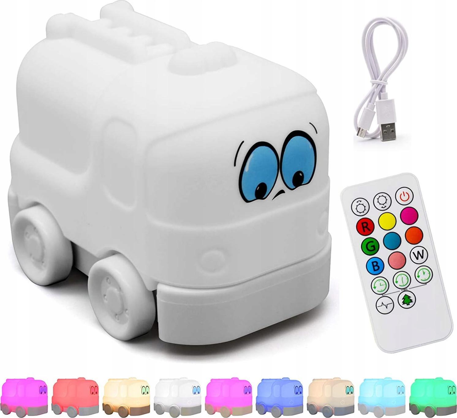 Zenwire LAMPKA NOCNA DZIECI LED WÓZ STRAŻACKI CIĘŻARÓWKA