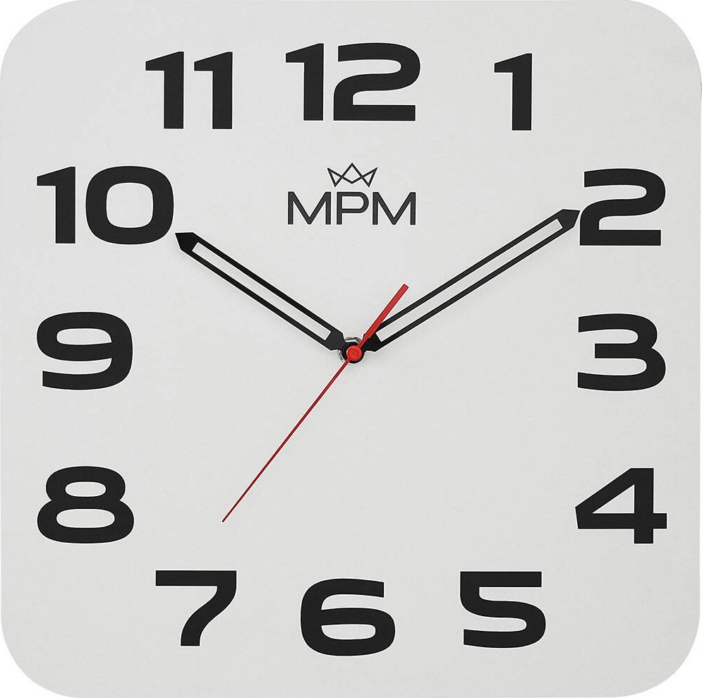 MPM Zegar ścienny MPM E07M.4260.0090 33 cm cichy mechanizm