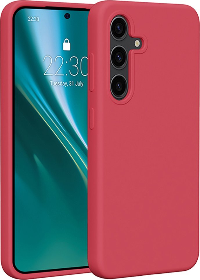 Etteri Nakładka Etteri Silicone Case do Samsung Galaxy S24 malinowa