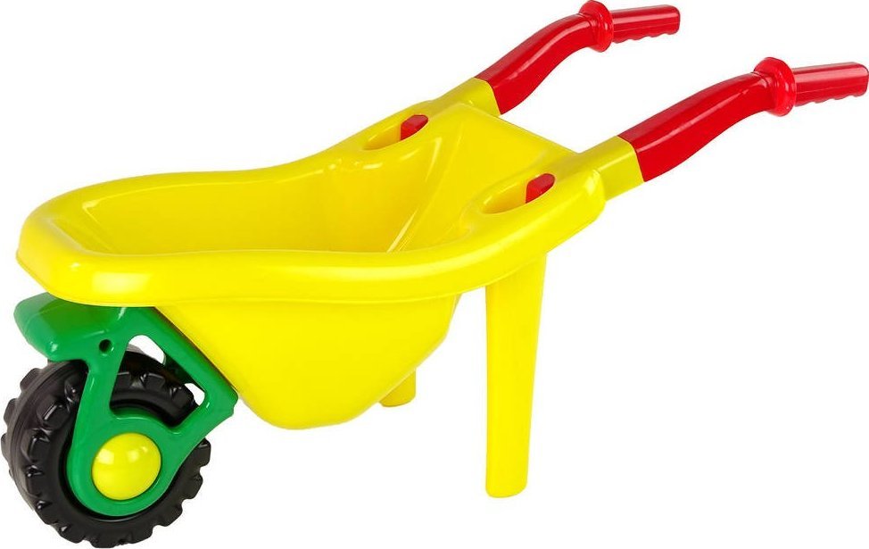 Hemar Duża Kolorowa Taczka Ogrodowa Żółta