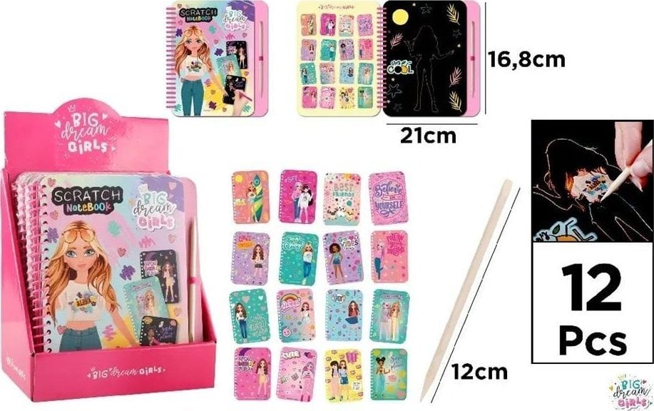 Wydrapywanka notatnik Big Dream Girls Summer