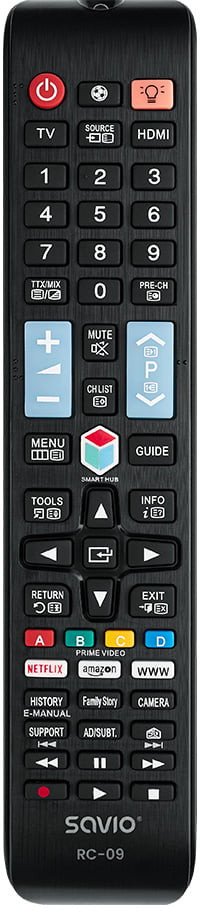 Pilot RTV Savio RC-09 uniwersalny do telewizorów Samsung Smart TV (SAVIO RC-09)