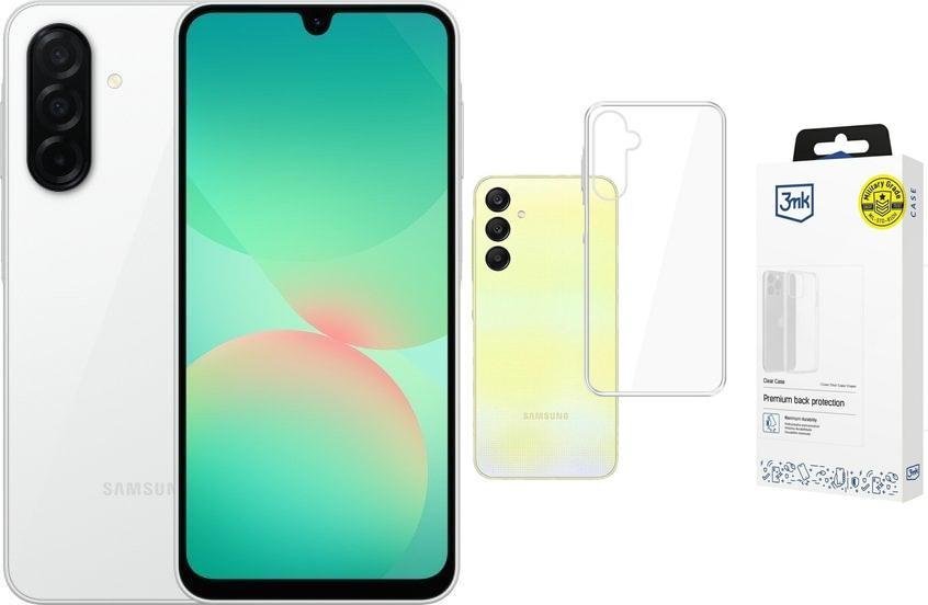 Smartfon Samsung Galaxy A26 5G 6/128GB Biały (8806097072874) + Etui Clear Case
