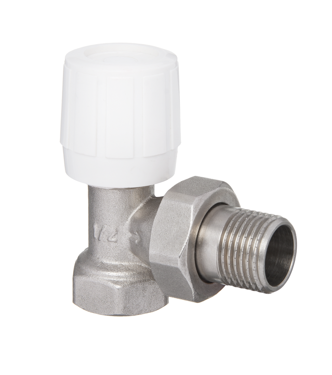 Invena Zawór grzejnikowy kątowy ze śrubunkiem do rur stalowych 1/2" CZ-50-K15